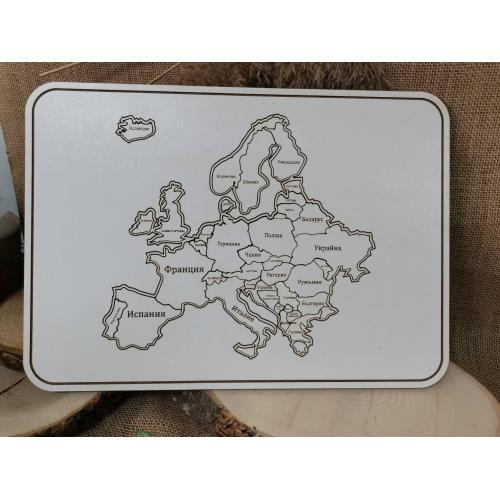 Пъзел Карта на Европа 