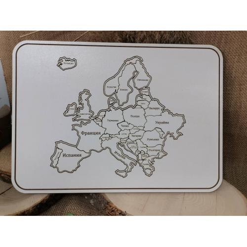 Пъзел Карта на Европа 
