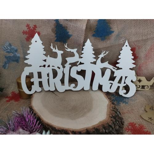 Висящ надпис " Christmas"
