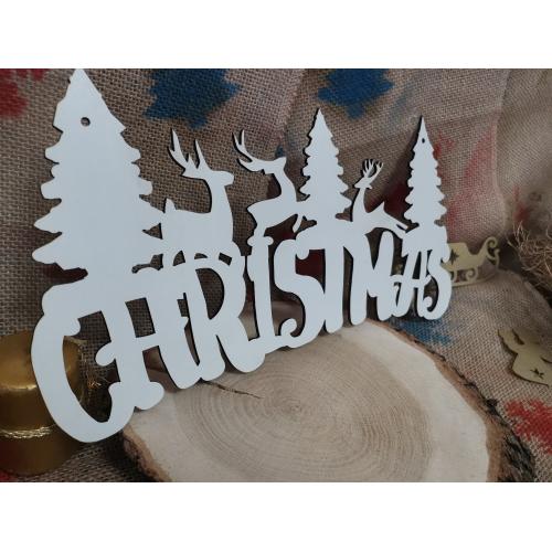 Висящ надпис " Christmas"