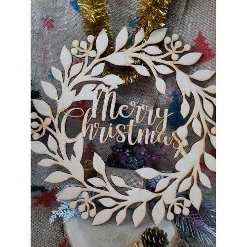 Коледен венец "Merry Christmas"
